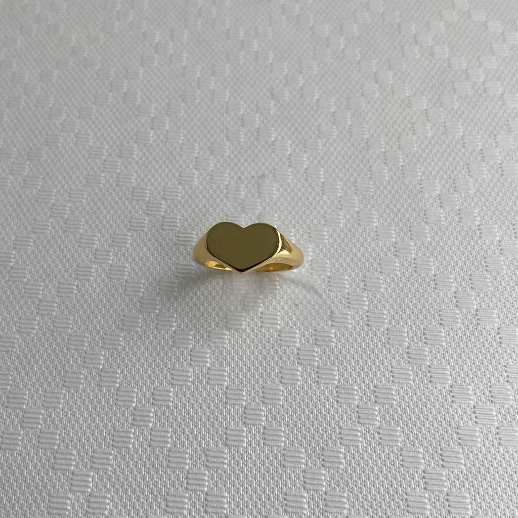sterling silver 18k gold plated pure love ring