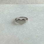 Load image into Gallery viewer, sterling silver platinum plated pure love ring
