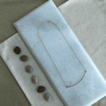 Load image into Gallery viewer, sterling silver 18k gold  plated curved t necklace
