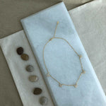 Load image into Gallery viewer, sterling silver 18k gold plated five little butterflies necklace
