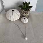 Load image into Gallery viewer, sterling silver freshwater pearl drop necklace
