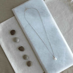 Load image into Gallery viewer, sterling silver freshwater pearl drop necklace
