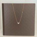 Load image into Gallery viewer, sterling silver 18k gold plated prima butterfly necklace
