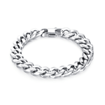 Load image into Gallery viewer, mens stainless steel classic link bracelet 
