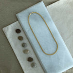 Load image into Gallery viewer, sterling silver 18k gold  plated curb chain necklace
