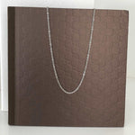 Load image into Gallery viewer, stainless steel rhodium plated round link necklace
